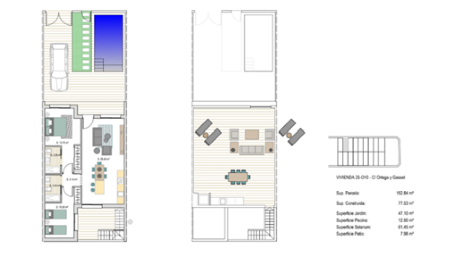 New Build - 2 Bedroom 2 Bathroom Town House in San Javier - Parque del doce  - Murcia