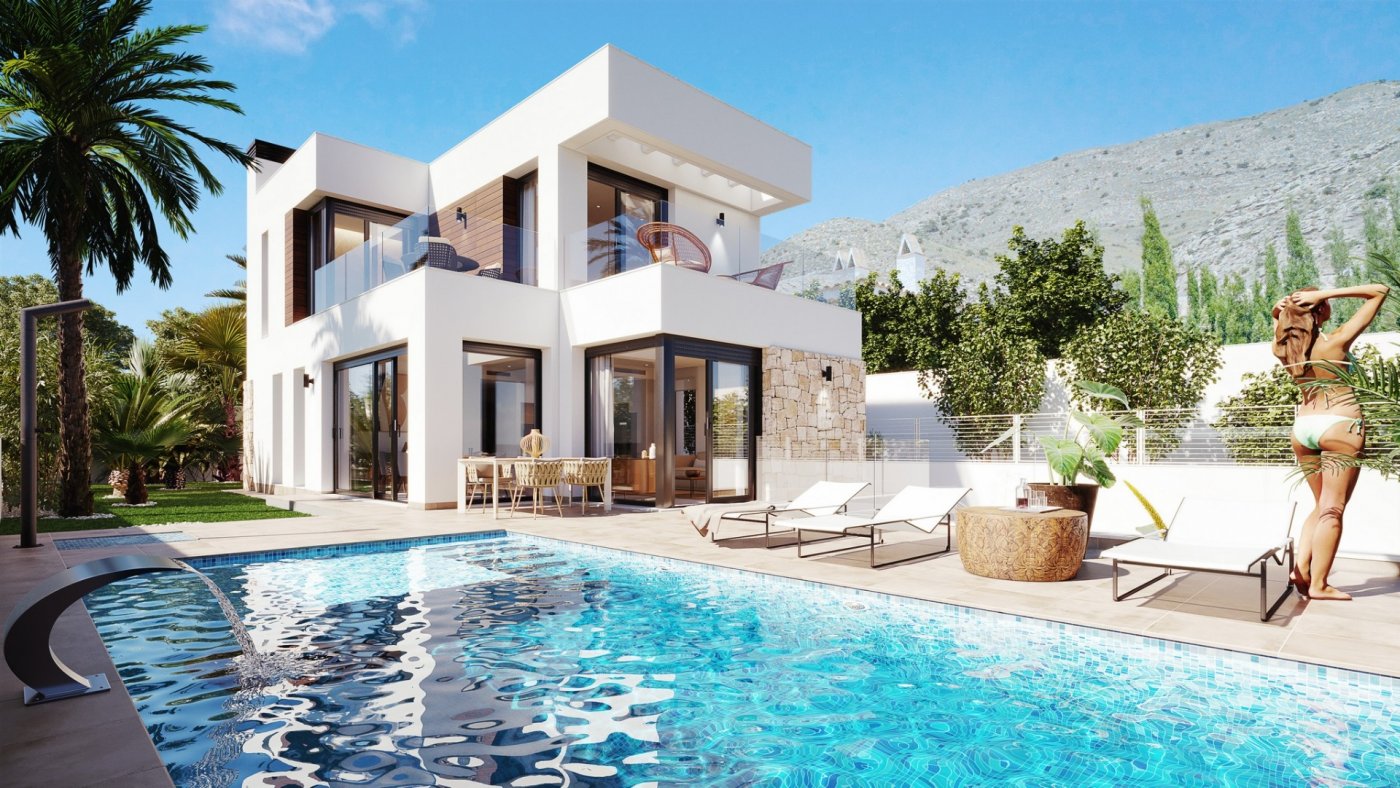 New Build - 4 Bedroom 4 Bathroom Villa in Finestrat - Sierra Cortina  - Alicante