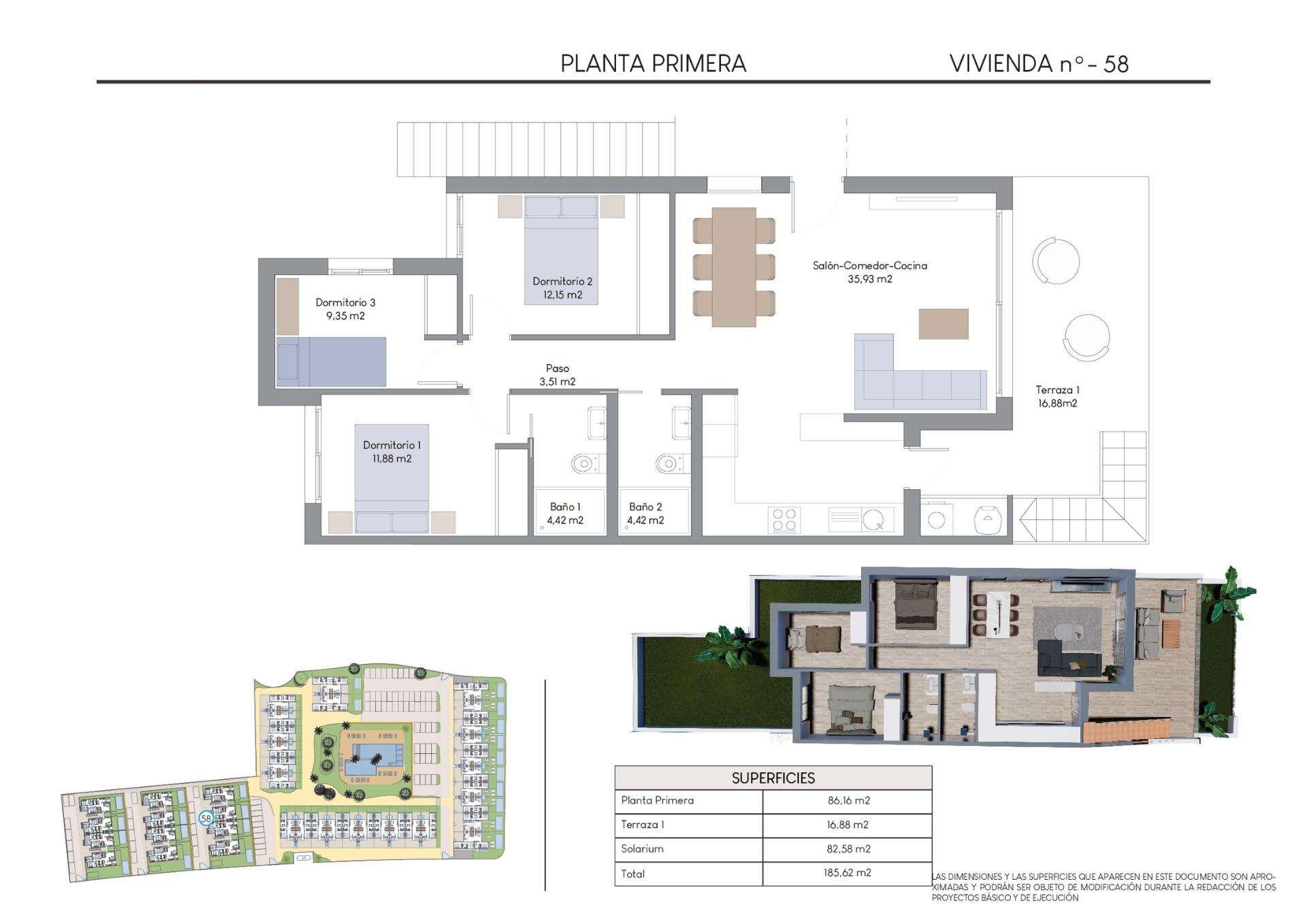 New Build - 3 Bedroom 2 Bathroom Bungalow in Finestrat - Finestrat Hills  - Alicante