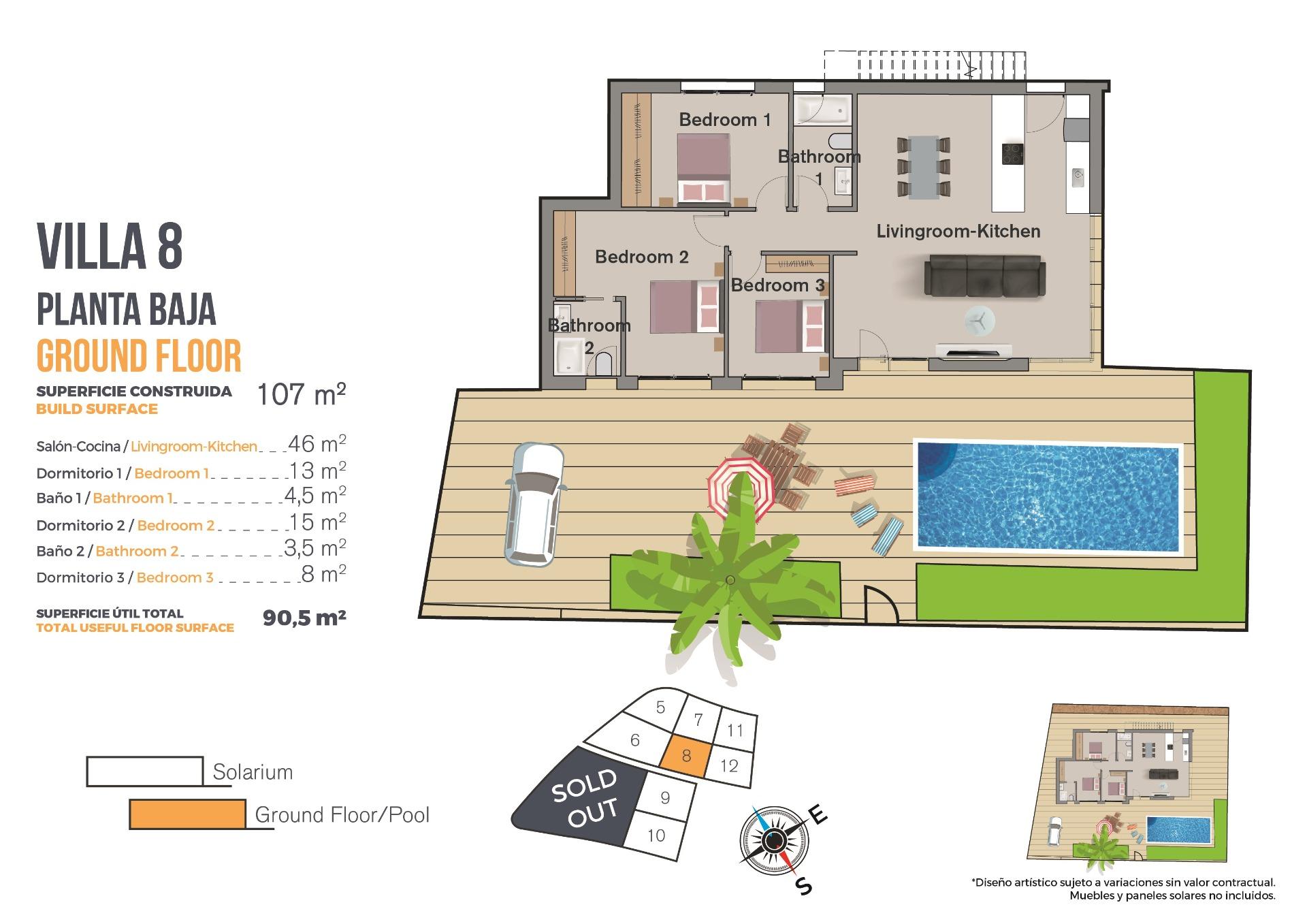 New Build - 3 Bedroom 2 Bathroom Villa in Finestrat - Balcón De Finestrat  - Alicante