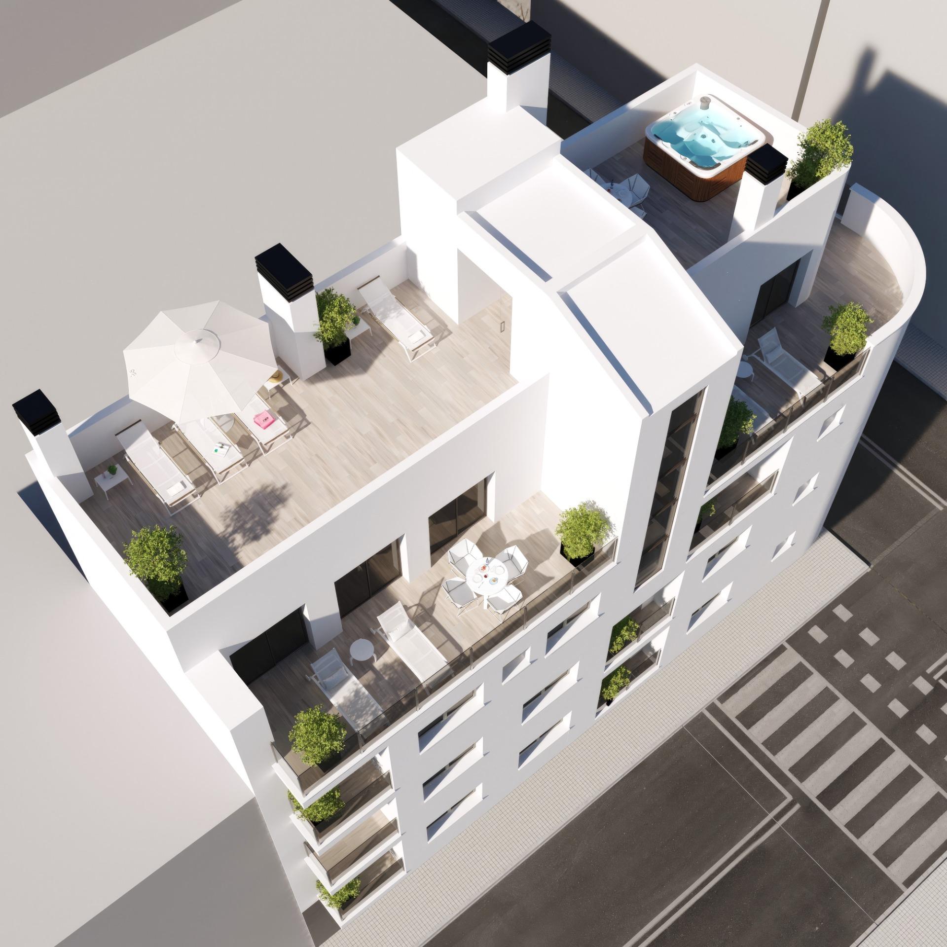 New Build - 1 Bedroom 1 Bathroom Apartment in Torrevieja - Centro  - Alicante