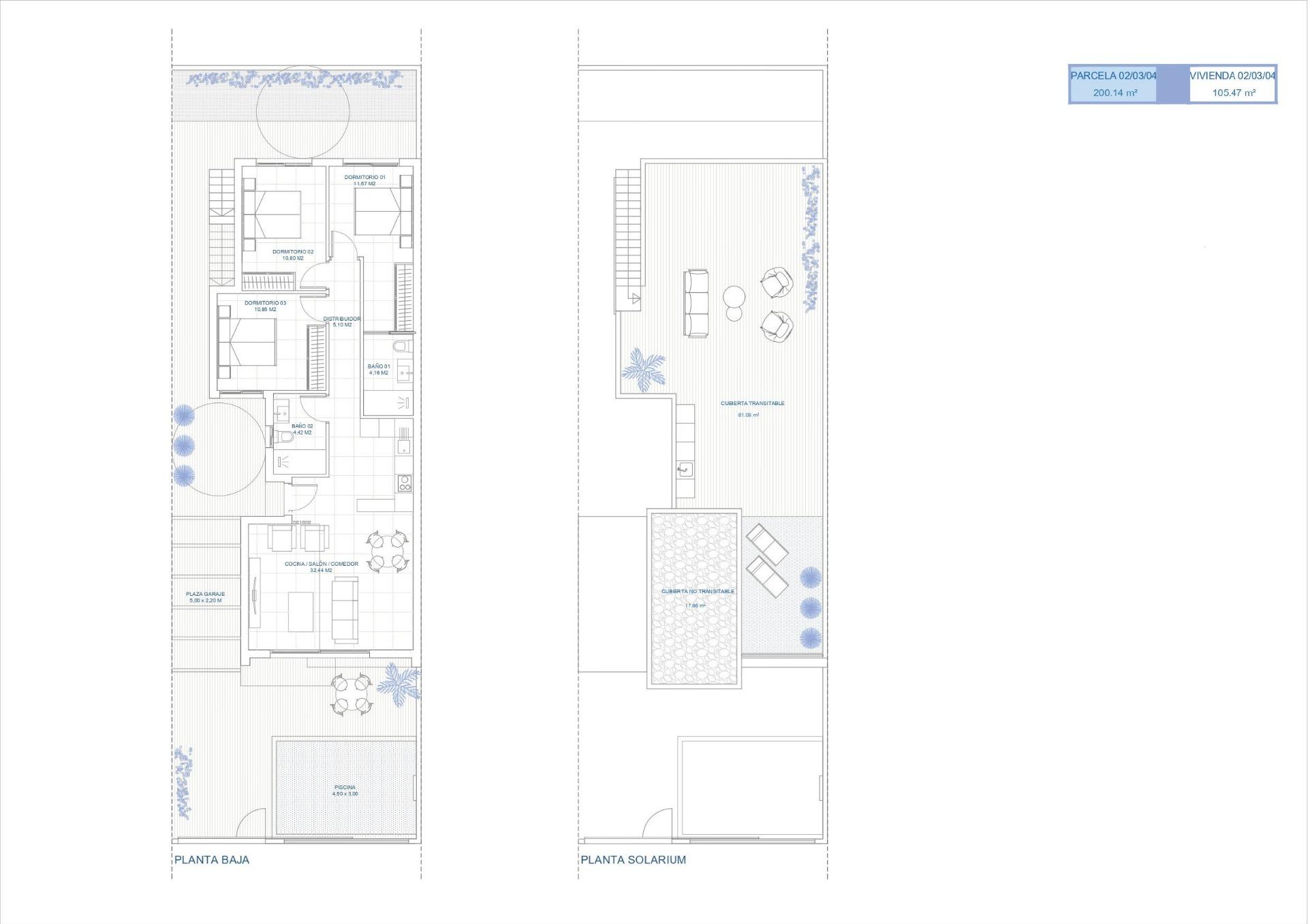 New Build - 3 Bedroom 2 Bathroom Villa in Los Alcazares - Serena Golf  - Murcia