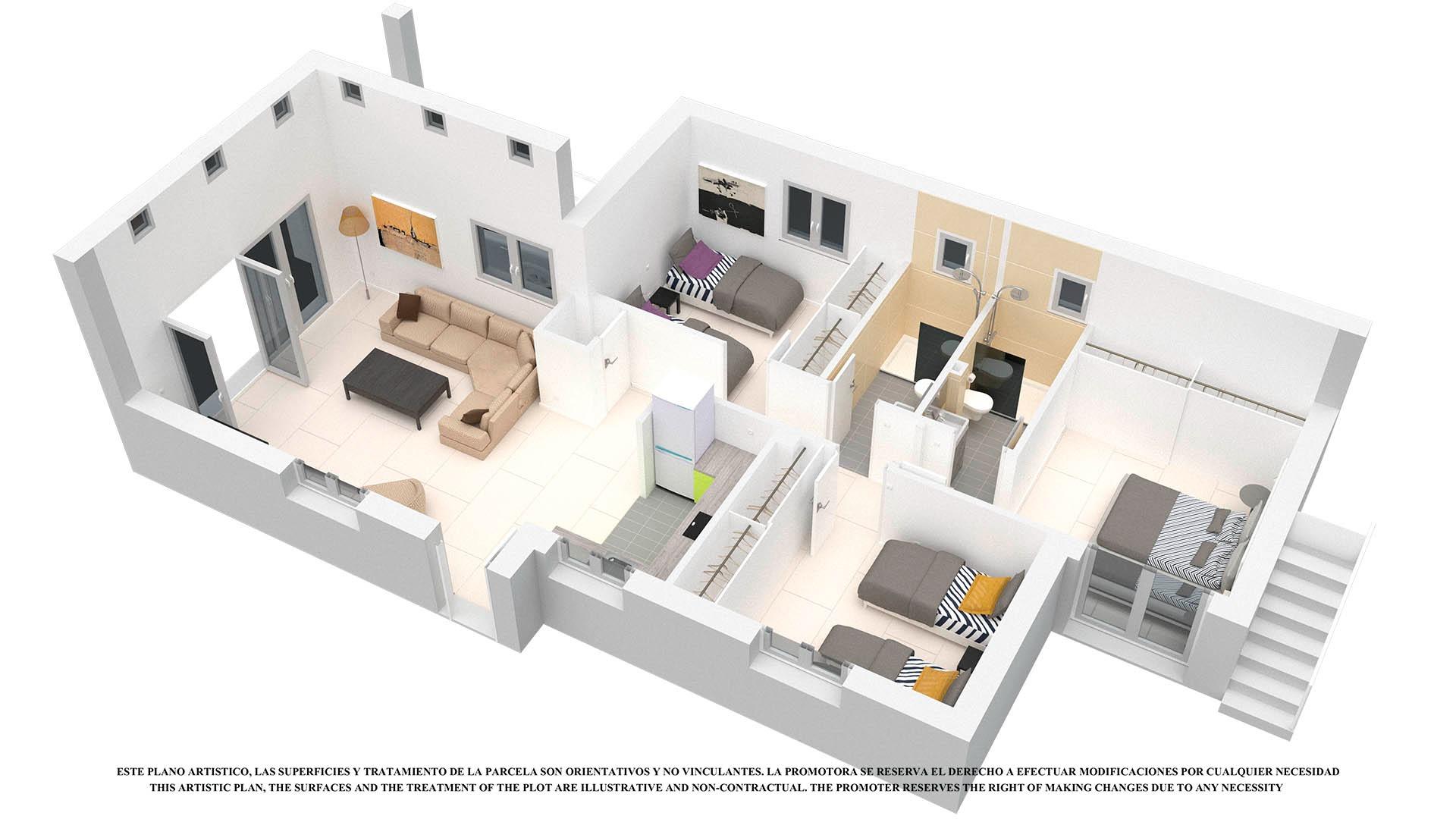 New Build - 3 Bedroom 2 Bathroom Villa in Los Alcazares - Serena Golf  - Murcia
