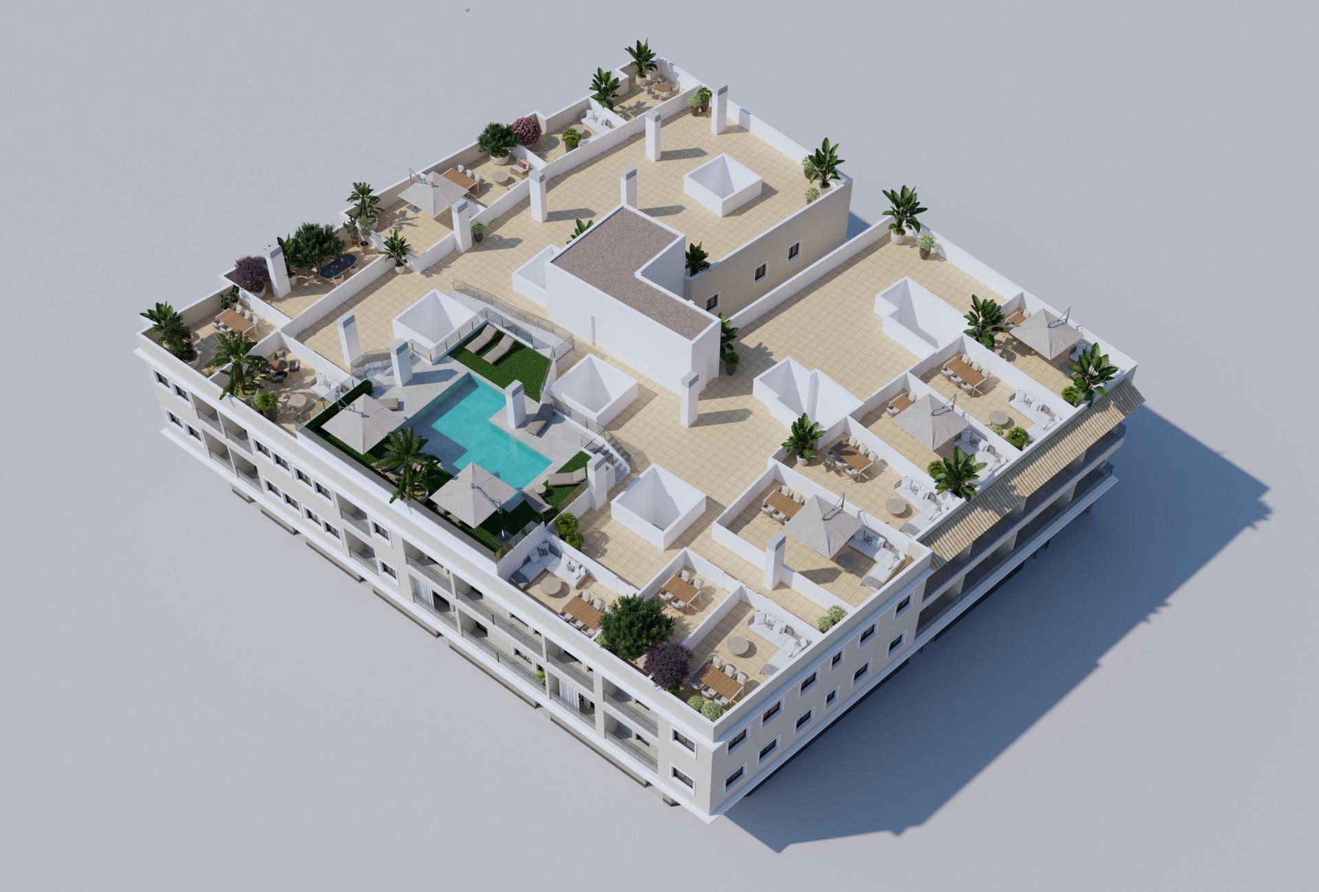 New Build - 3 Bedroom 2 Bathroom Penthouse in Algorfa - Pueblo  - Alicante