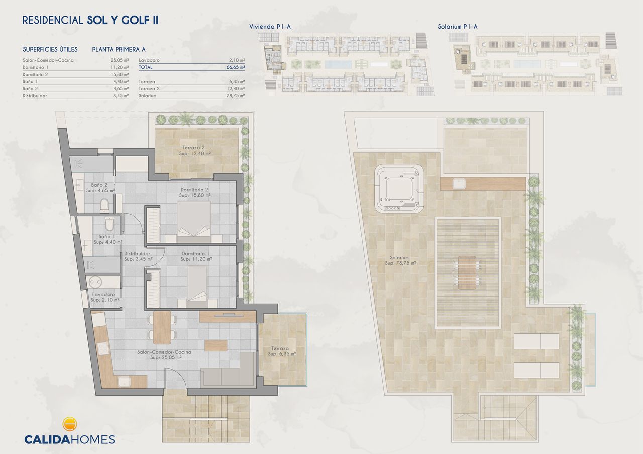 New Build - 2 Bedroom 2 Bathroom Penthouse Apartment in Torre Pacheco - Torrepacheco  - Murcia