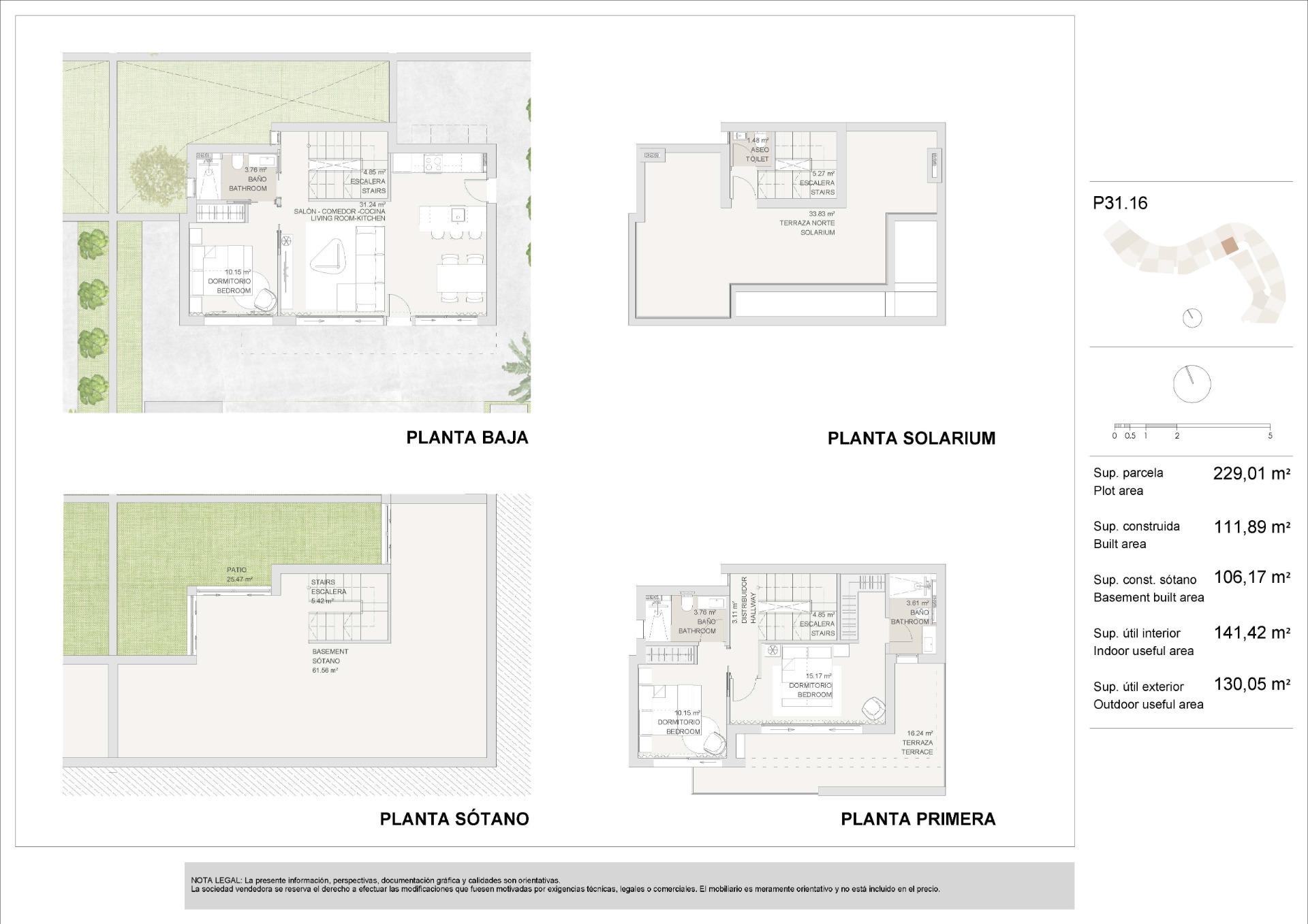 New Build - 3 Bedroom 4 Bathroom Villa in Torre Pacheco - Santa Rosalia Lake And Life Resort  - Murcia
