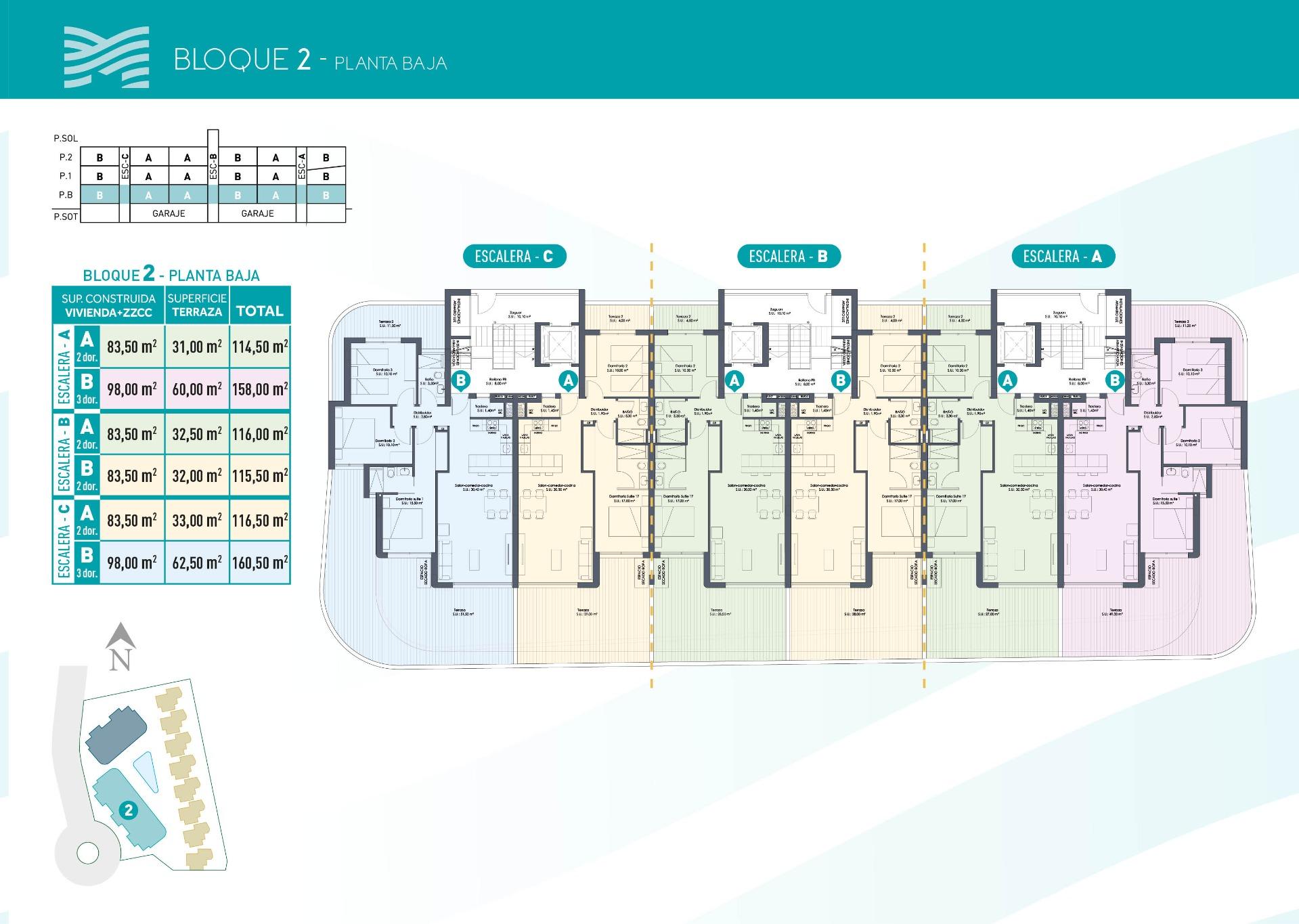 New Build - 2 Bedroom 2 Bathroom Apartment in Los Alcazares - Serena Golf  - Murcia