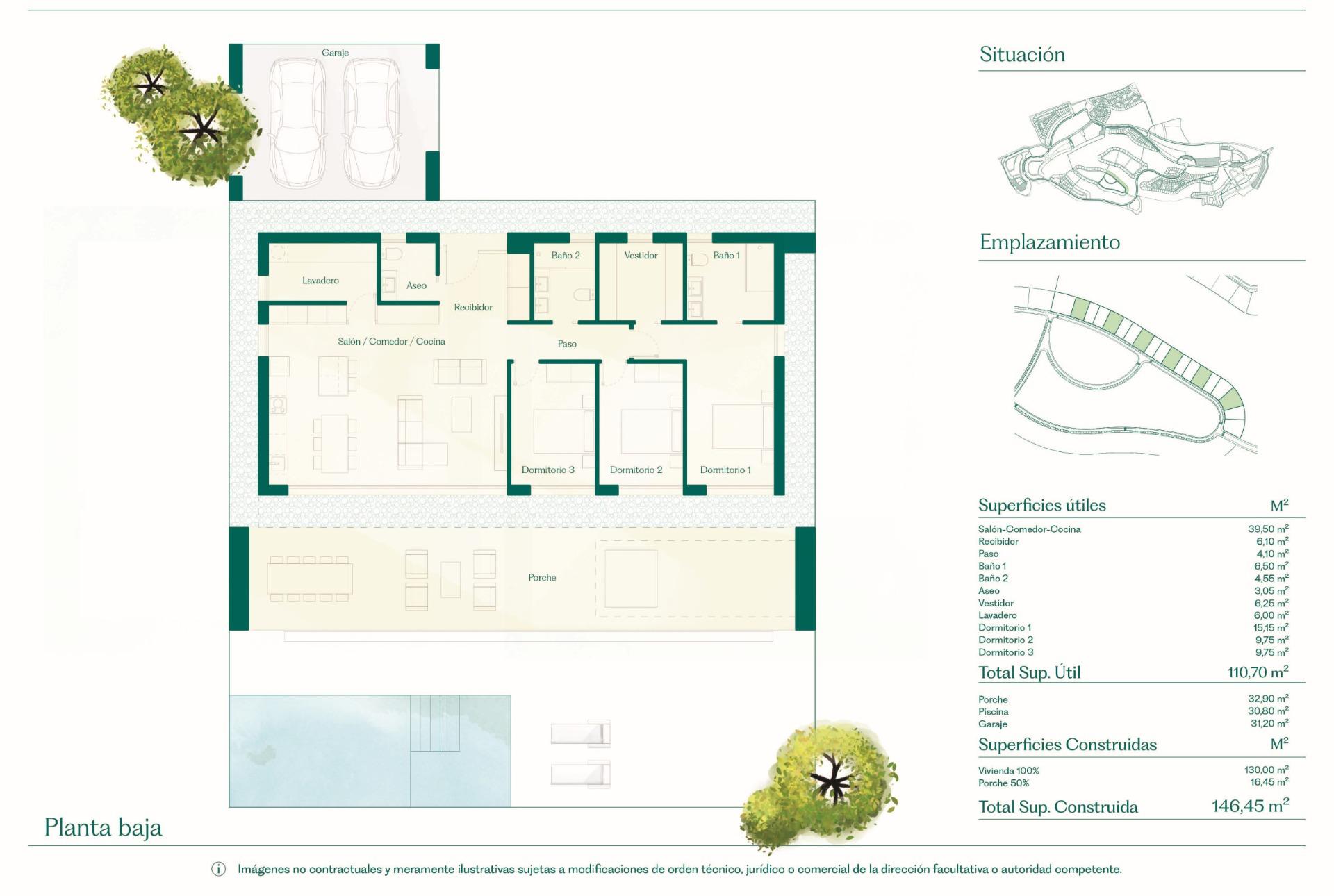 New Build - 3 Bedroom 2 Bathroom Villa in Fuente Álamo - Hacienda del Alamo  - Murcia