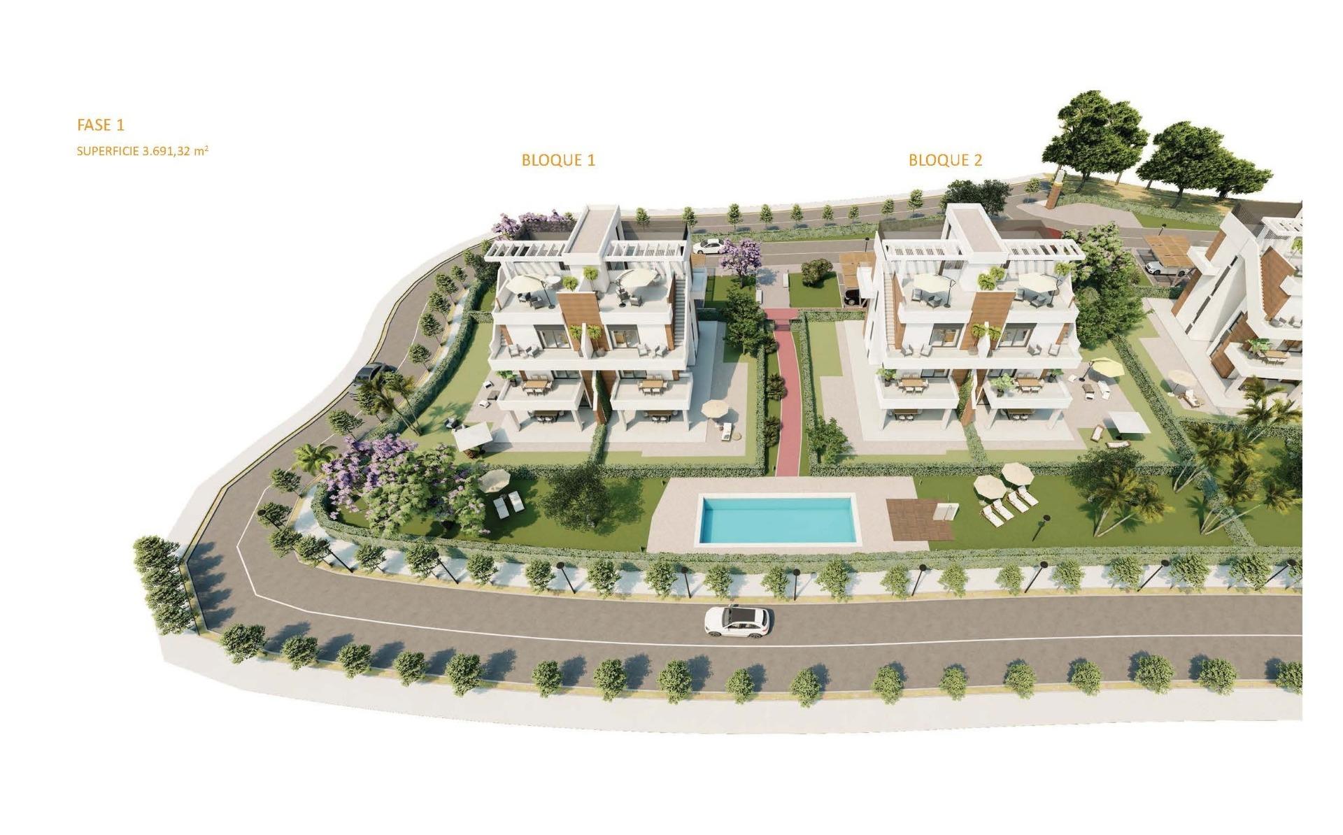 New Build - 2 Bedroom 2 Bathroom Apartment in Fuente Álamo - Hacienda del Alamo  - Murcia