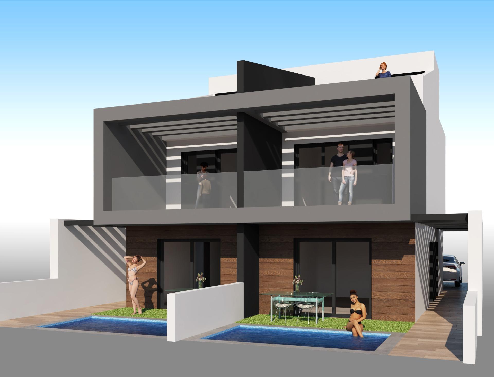 New Build - 3 Bedroom 3 Bathroom Villa in San Javier - Santiago De La Ribera  - Murcia