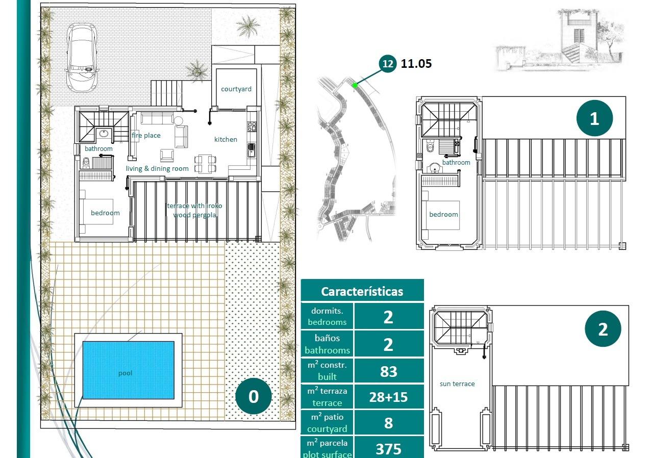 New Build - 2 Bedroom 2 Bathroom Villa in Sucina - Peraleja Golf  - Murcia