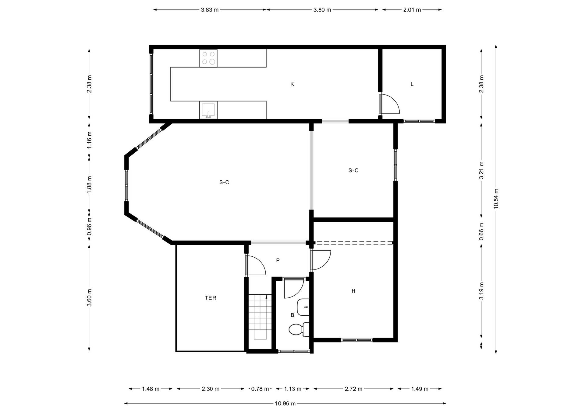 For sale - 5 Bedroom 3 Bathroom house in Playa Flamenca - Los Almendros-La Florida  - Alicante