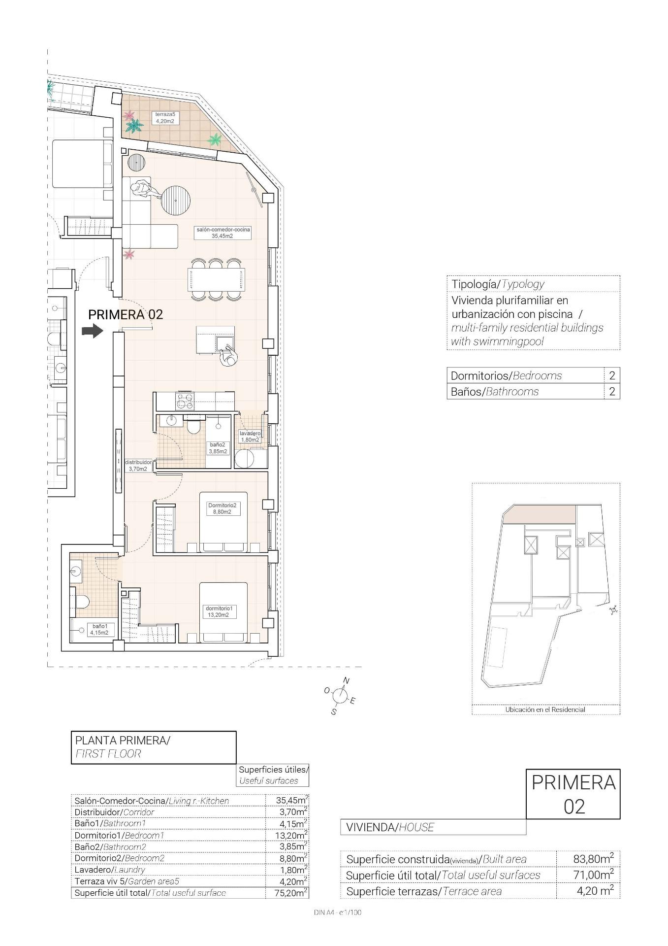 For sale - 2 Bedroom 2 Bathroom Apartment in Hondón de las Nieves - Pueblo  - Alicante