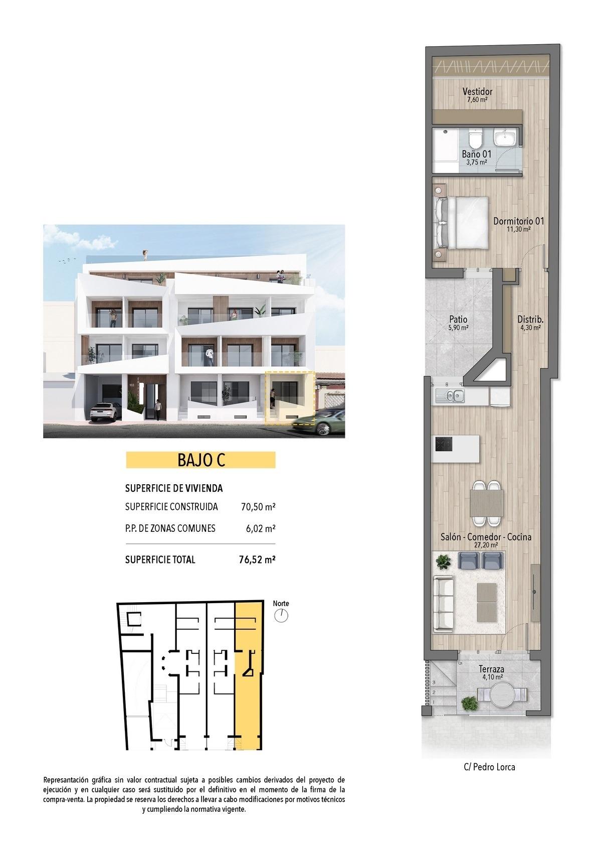 For sale - 1 Bedroom 1 Bathroom Apartment in Torrevieja - Playa de El Cura  - Alicante