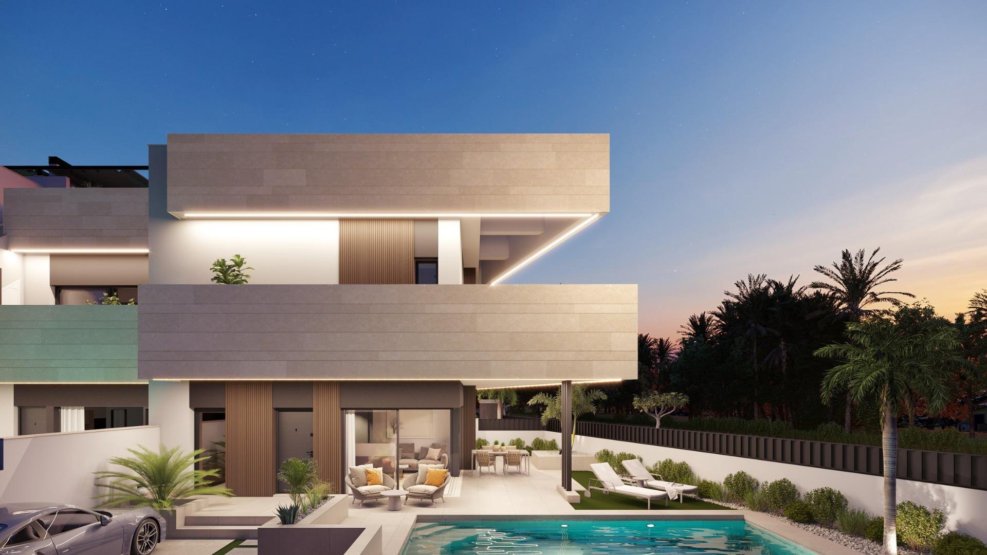 For sale - 3 Bedroom 3 Bathroom Villa in Pilar de La Horadada - parques de Andromeda  - Alicante