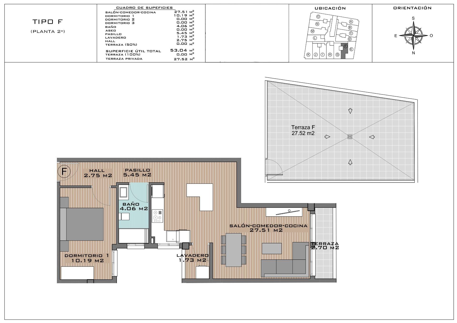 For sale - 1 Bedroom 1 Bathroom Penthouse in Algorfa - Pueblo  - Alicante