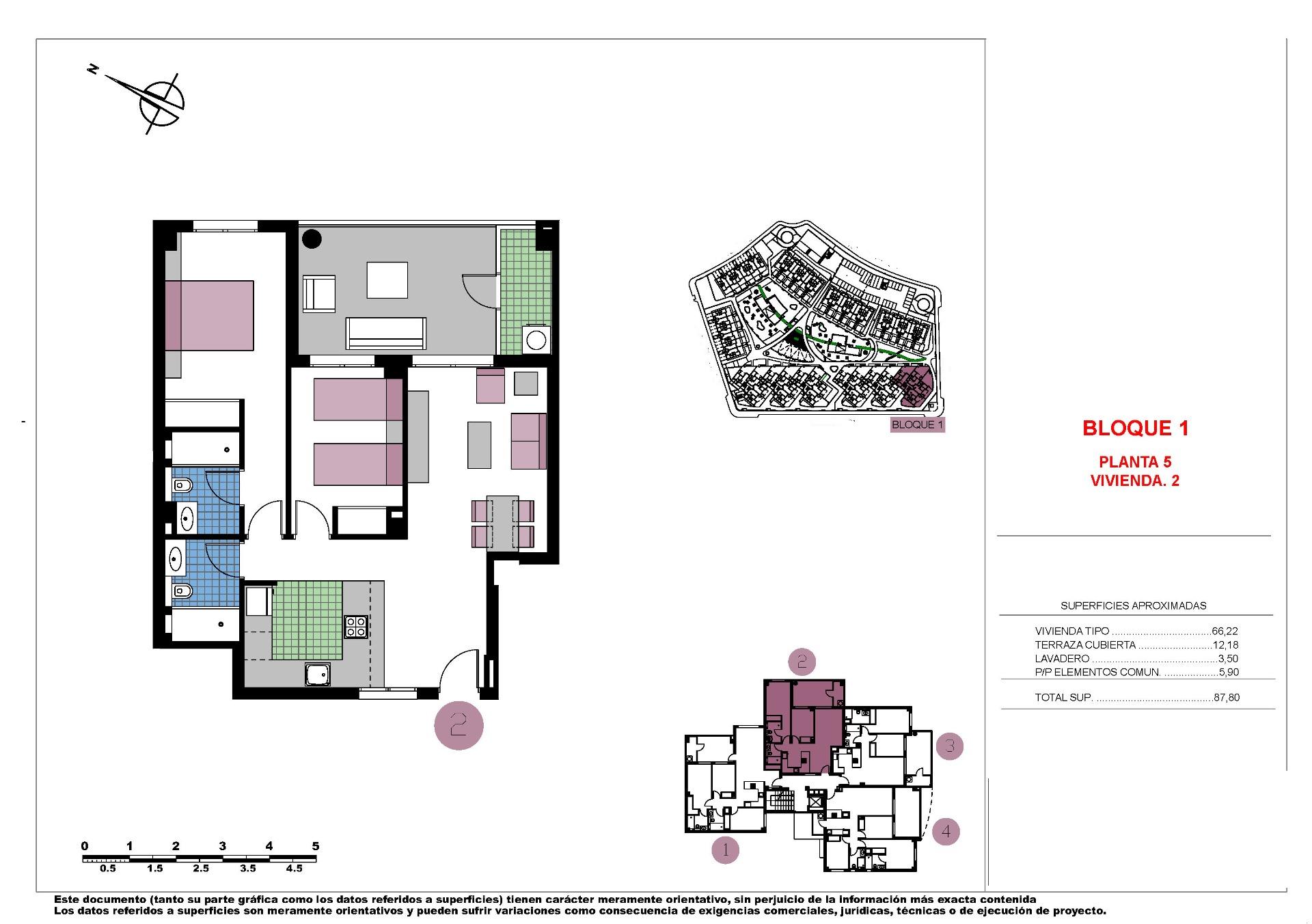 For sale - 2 Bedroom 2 Bathroom Penthouse in Pilar de La Horadada - Mil Palmeras  - Alicante