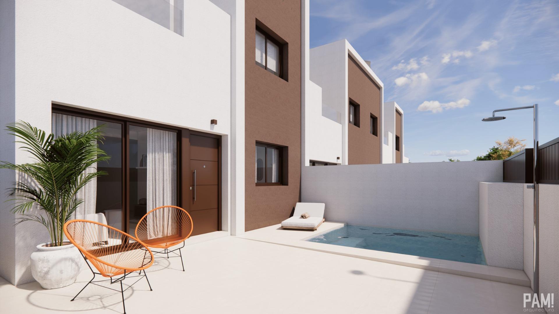 For sale - 3 Bedroom 2 Bathroom Town House in Pilar de La Horadada - Barrio los Segundas  - Alicante