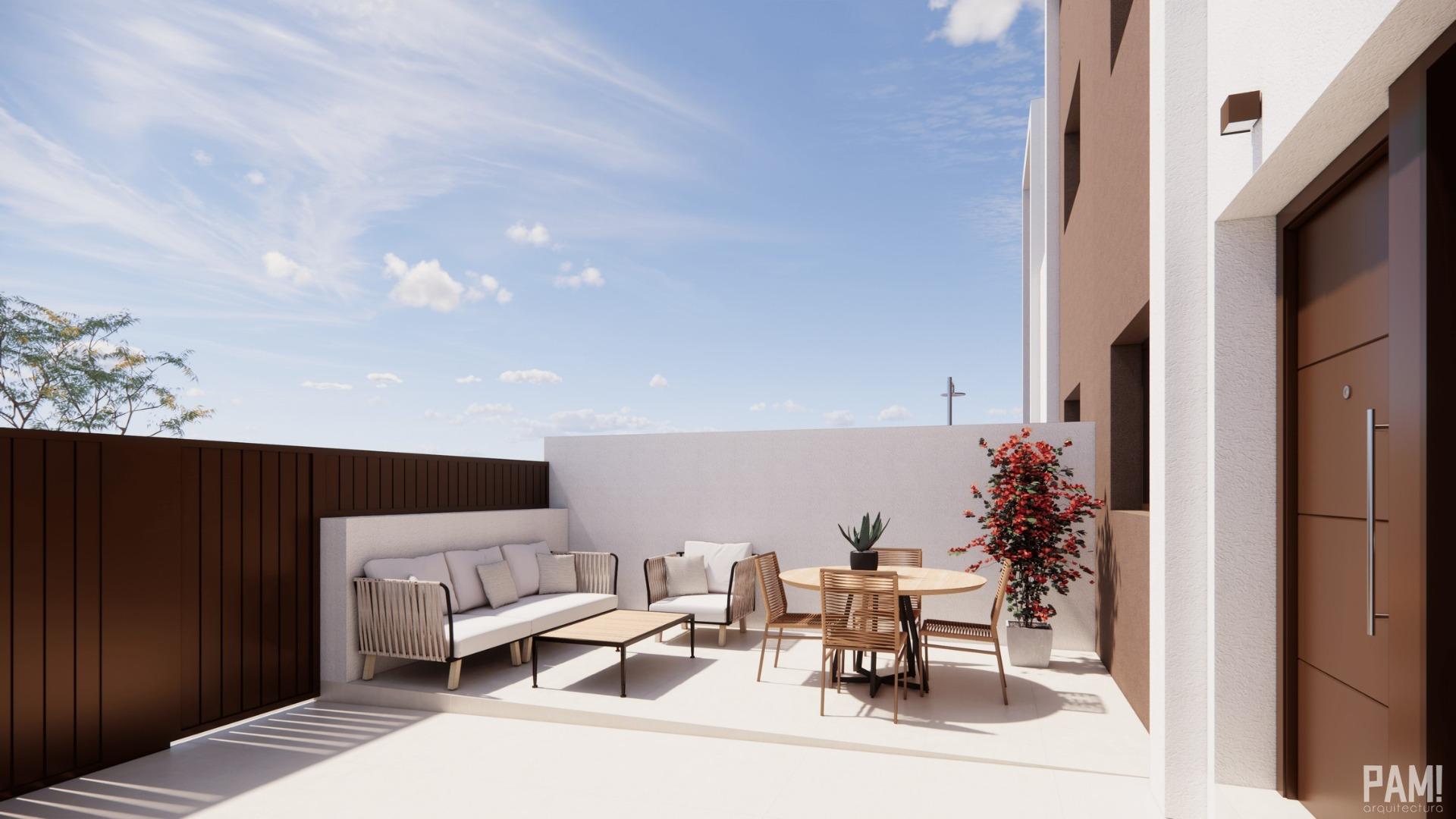 For sale - 3 Bedroom 2 Bathroom Town House in Pilar de La Horadada - Barrio los Segundas  - Alicante