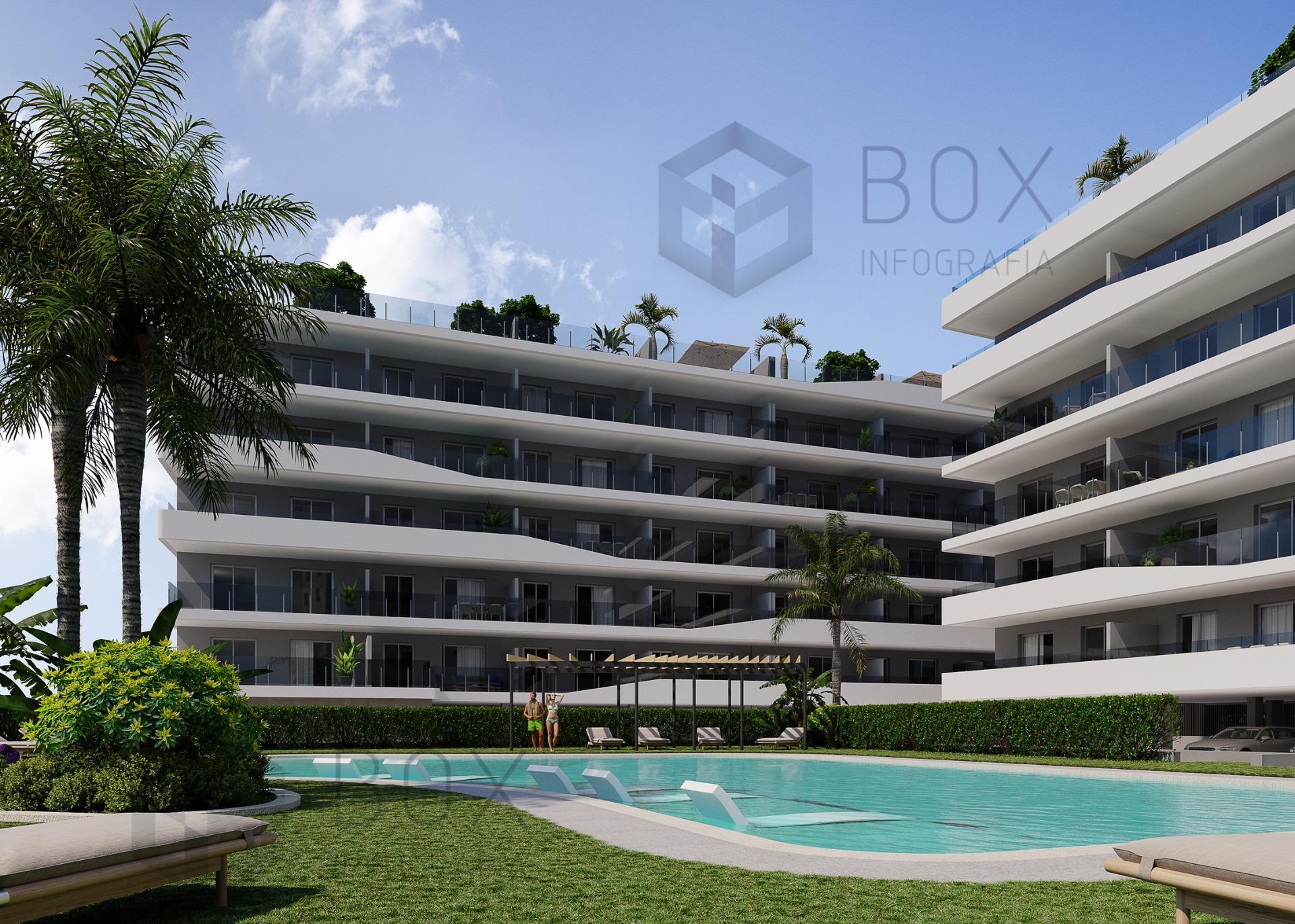 For sale - 3 Bedroom 2 Bathroom Penthouse in Santa Pola - Playa Tamarit  - Alicante