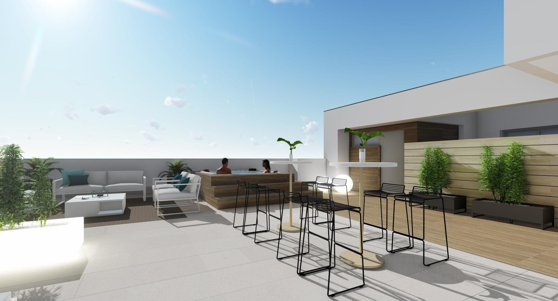 For sale - 3 Bedroom 3 Bathroom Penthouse in Torrevieja - Playa Del Cura  - Alicante