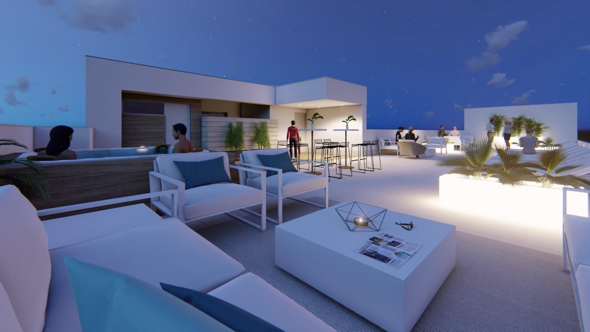 For sale - 3 Bedroom 3 Bathroom Penthouse in Torrevieja - Playa Del Cura  - Alicante