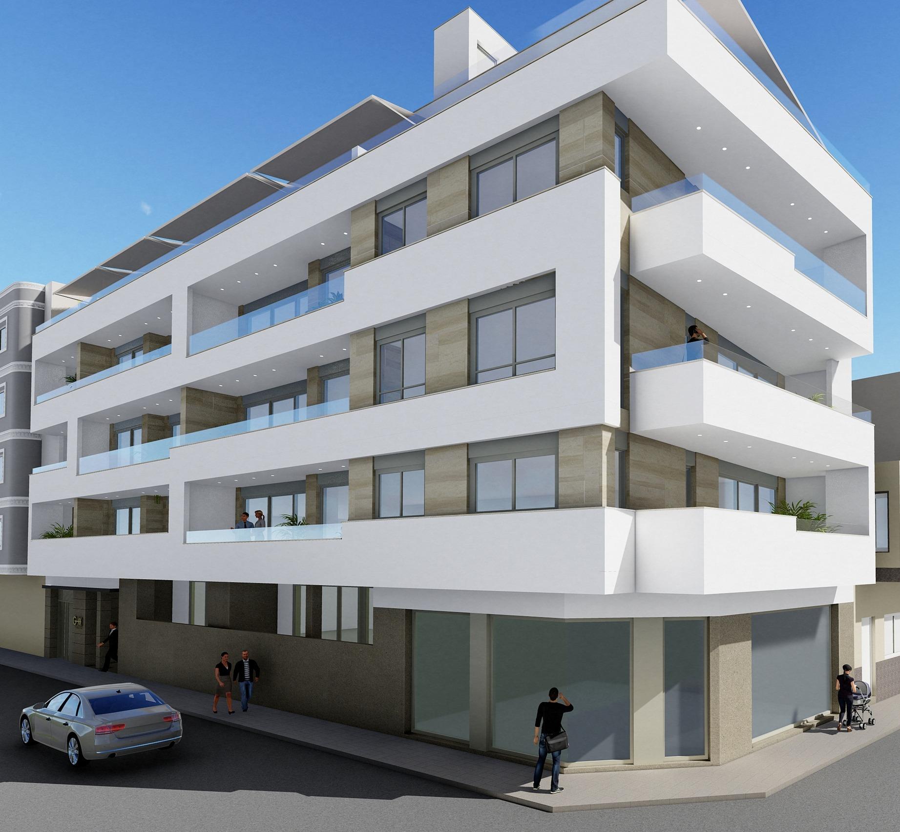 For sale - 3 Bedroom 3 Bathroom Penthouse in Torrevieja - Playa Del Cura  - Alicante