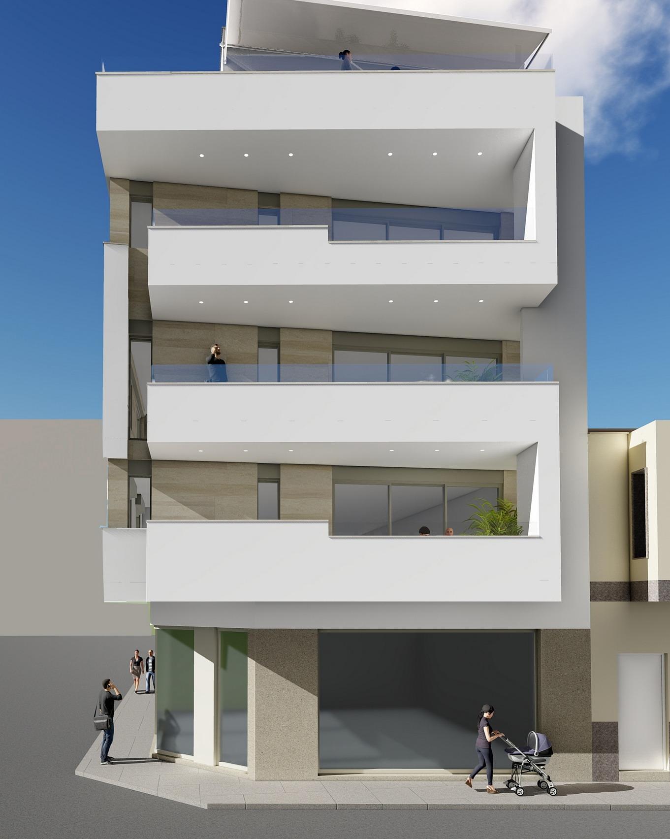 For sale - 3 Bedroom 3 Bathroom Penthouse in Torrevieja - Playa Del Cura  - Alicante