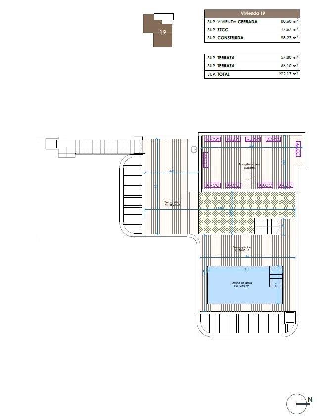 For sale - 3 Bedroom 3 Bathroom Penthouse in Guardamar del Segura - Camino del Puerto  - Alicante