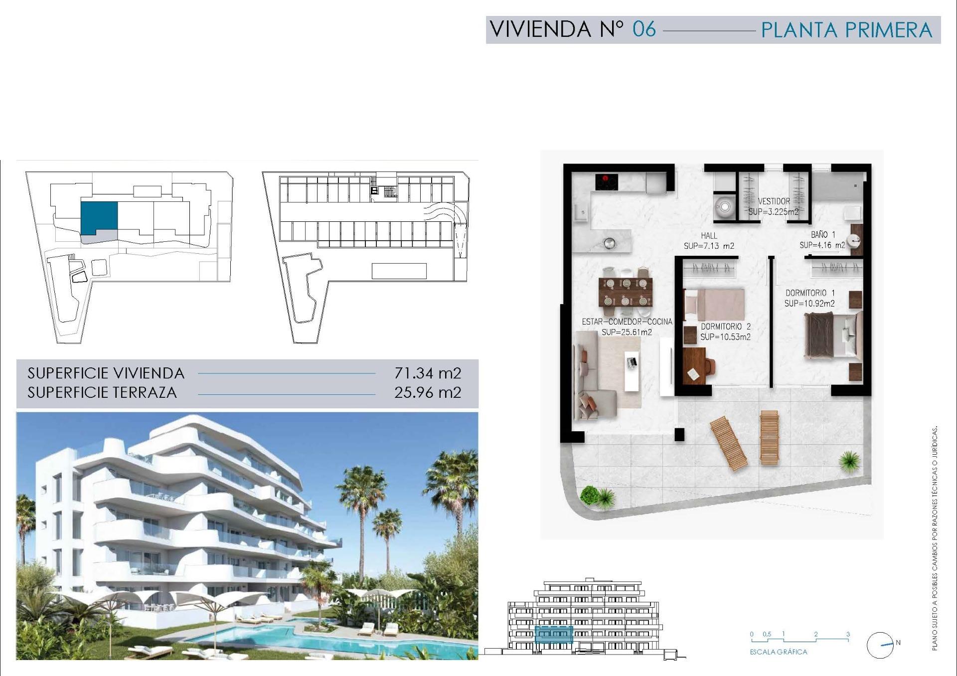 For sale - 2 Bedroom 1 Bathroom Apartment in Pilar de La Horadada - Mil Palmeras  - Alicante