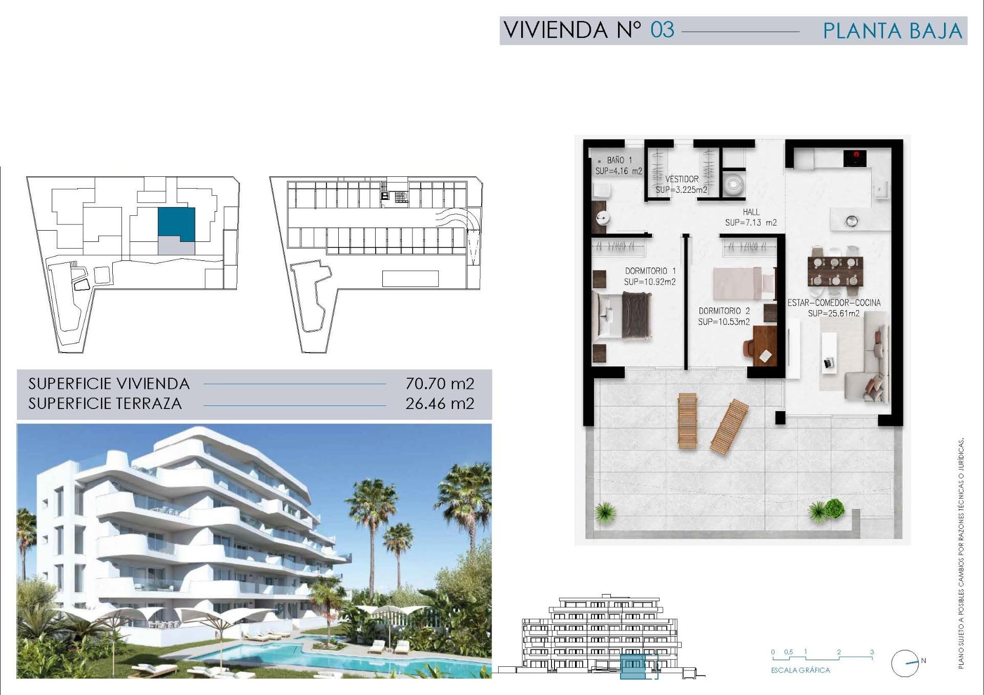 For sale - 2 Bedroom 1 Bathroom Apartment in Pilar de La Horadada - Mil Palmeras  - Alicante