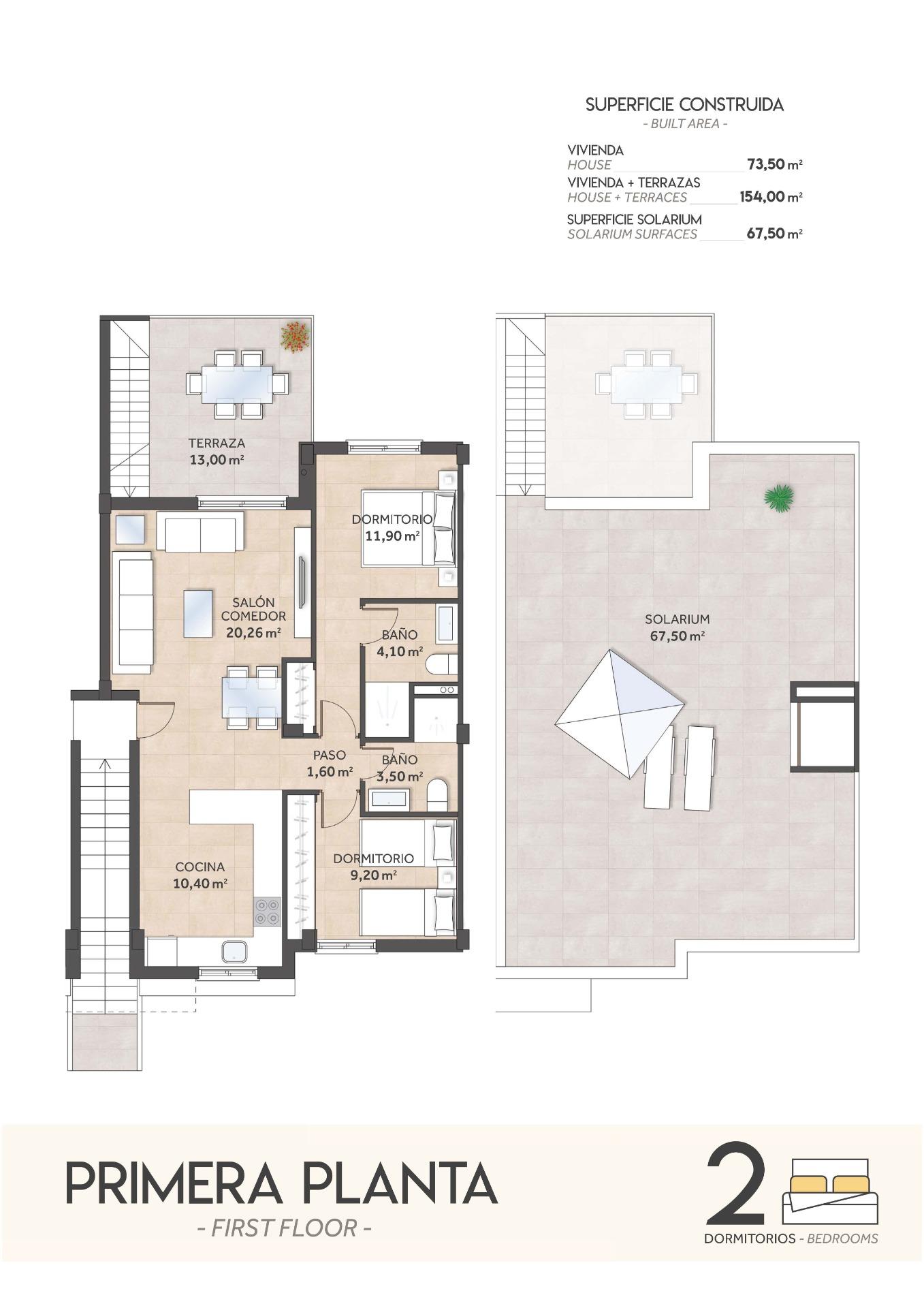 For sale - 2 Bedroom 2 Bathroom Bungalow in San Miguel de Salinas - La Cañada  - Alicante