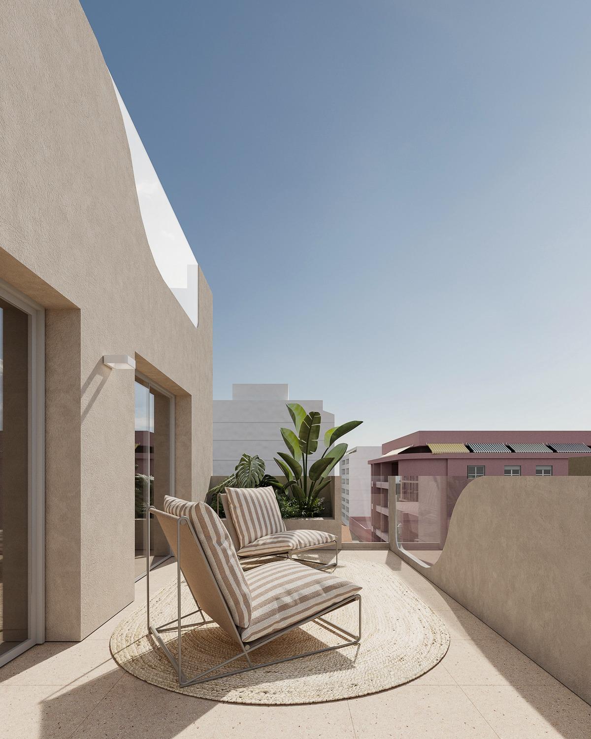 For sale - 1 Bedroom 2 Bathroom Penthouse in Torrevieja - Centro  - Alicante