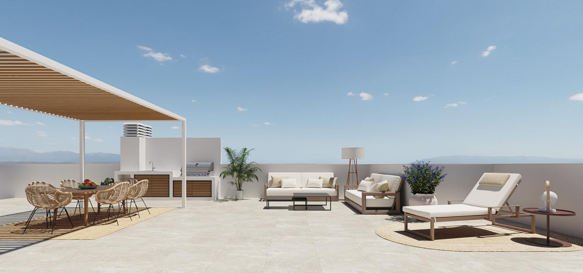 For sale - 2 Bedroom 2 Bathroom Bungalow in Pilar de La Horadada - pueblo  - Alicante