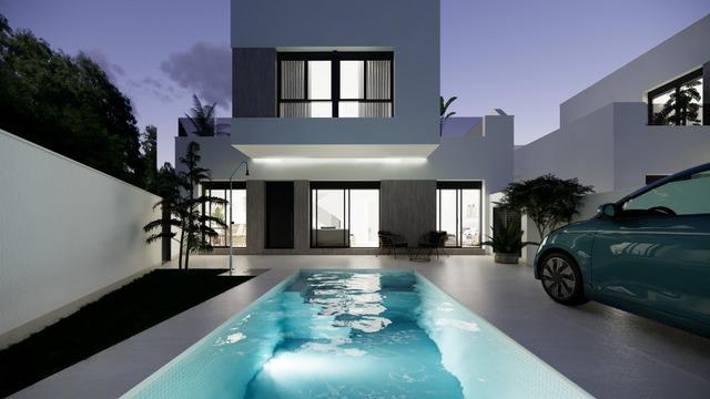 For sale - 3 Bedroom 2 Bathroom Villa in San Fulgencio - Polideportivo  - Alicante