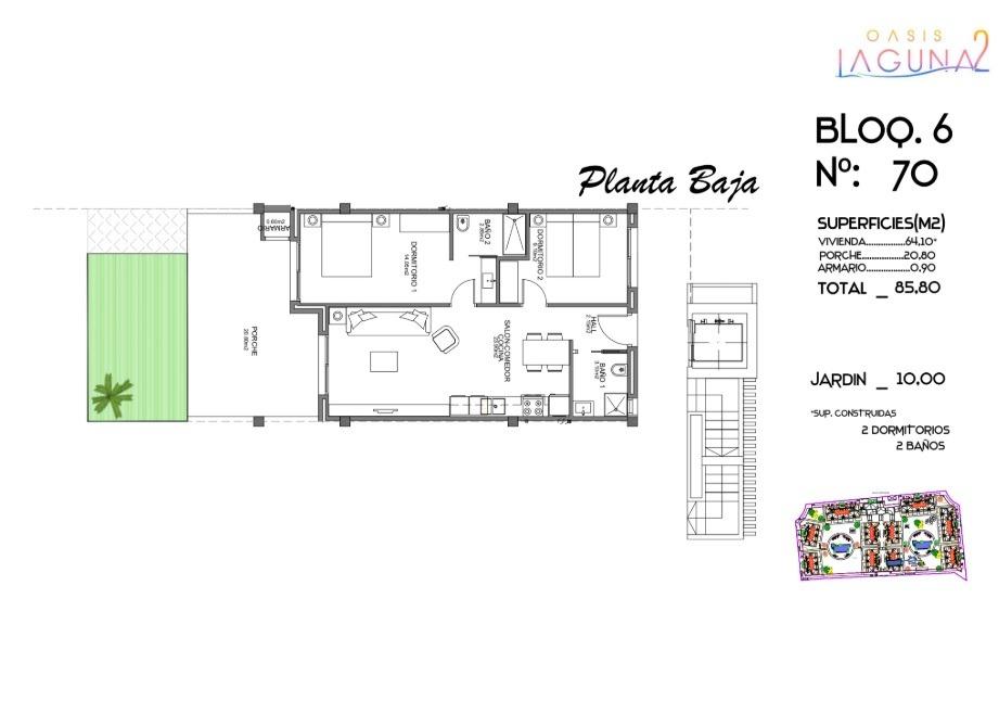 For sale - 2 Bedroom 2 Bathroom Apartment in Guardamar del Segura - El Raso  - Alicante
