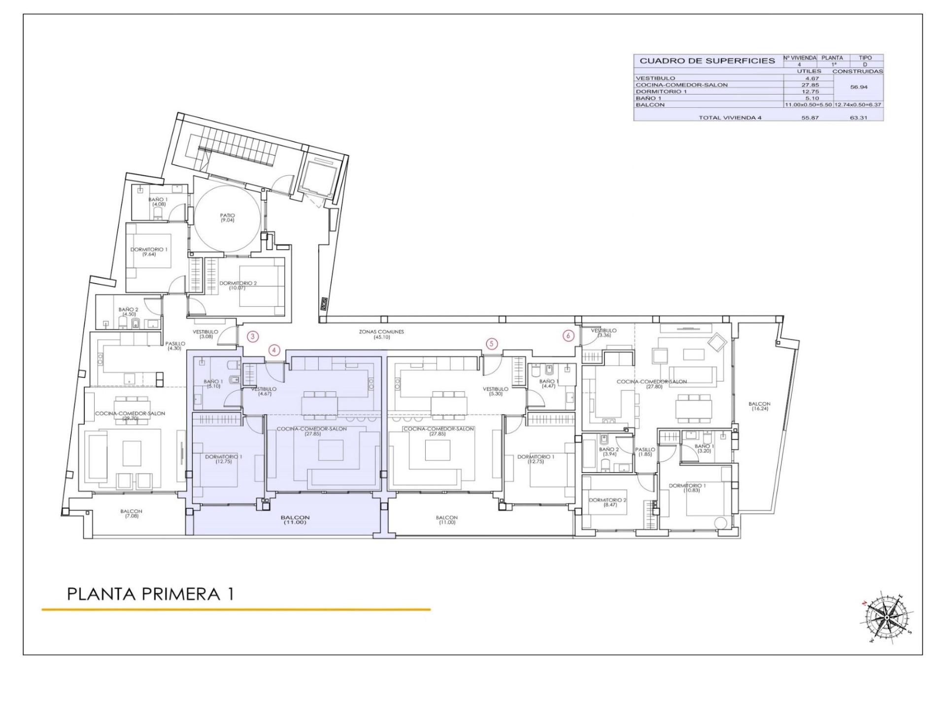 For sale - 1 Bedroom 1 Bathroom Apartment in Torrevieja - Playa Del Cura  - Alicante