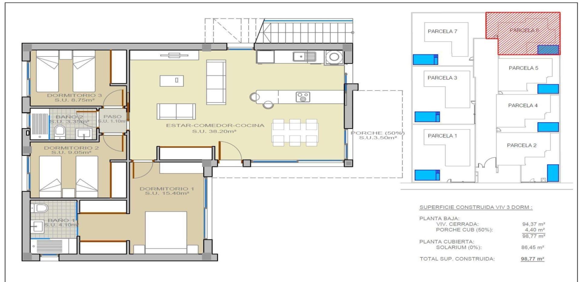 For sale - 3 Bedroom 2 Bathroom Villa in Rojales - Ciudad Quesada  - Alicante