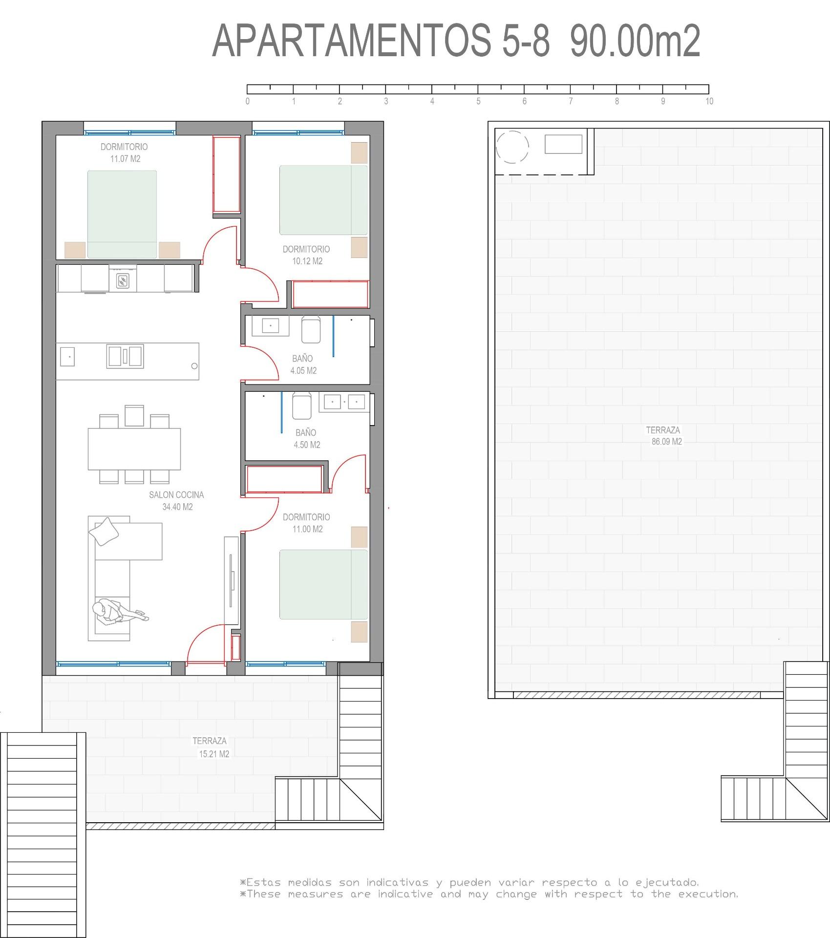 For sale - 3 Bedroom 2 Bathroom Bungalow in Pilar de La Horadada - Parque del Mediterraneo  - Alicante