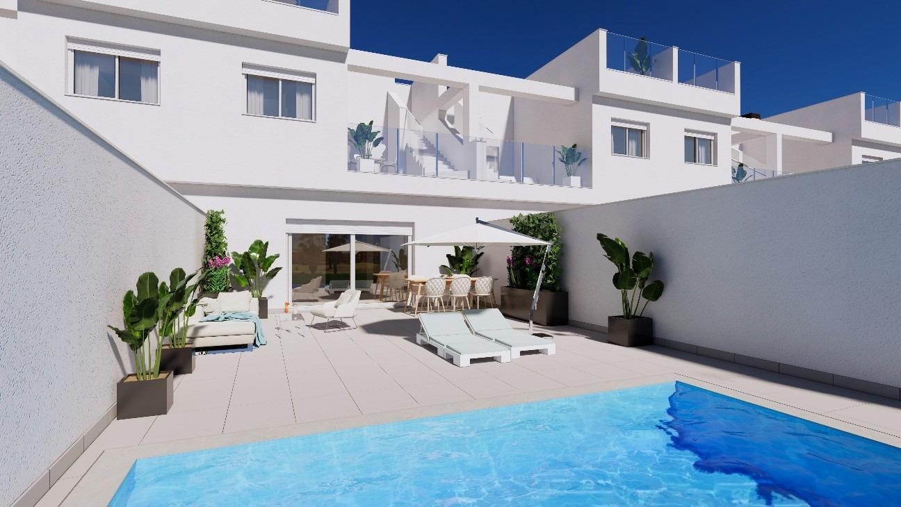 New Build - 3 Bedroom 2 Bathroom Town House in Los Alcazares - Serena Golf  - Murcia
