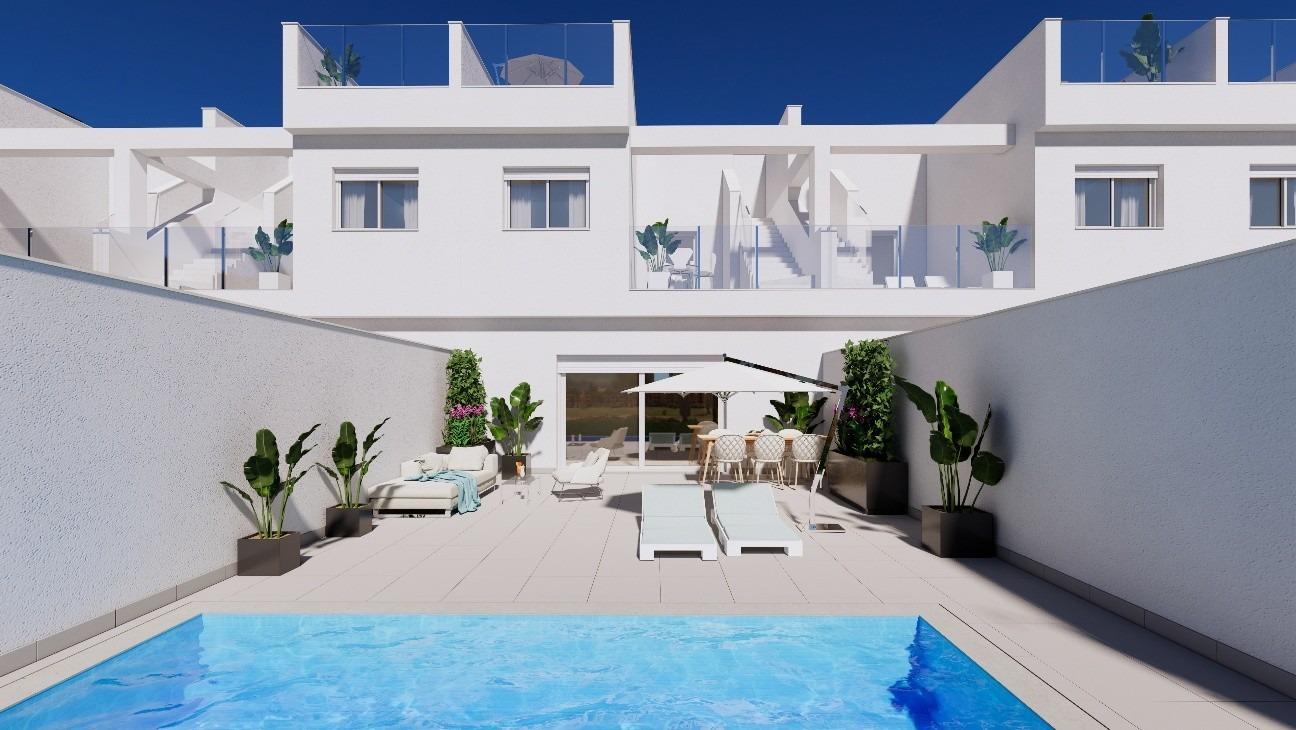 New Build - 3 Bedroom 2 Bathroom Town House in Los Alcazares - Serena Golf  - Murcia