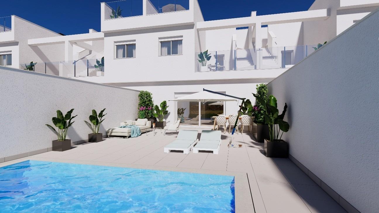 New Build - 3 Bedroom 2 Bathroom Town House in Los Alcazares - Serena Golf  - Murcia