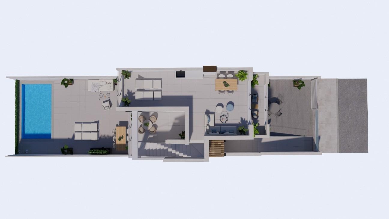 New Build - 3 Bedroom 2 Bathroom Town House in Los Alcazares - Serena Golf  - Murcia