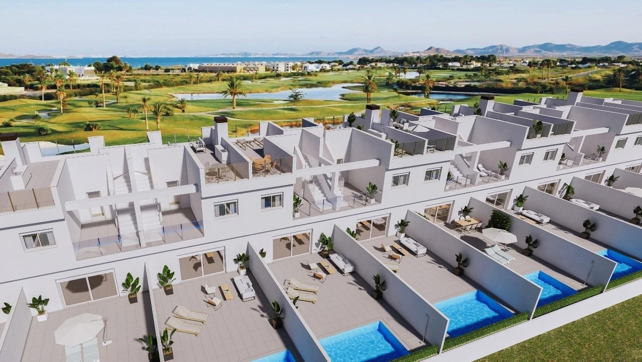 New Build - 3 Bedroom 2 Bathroom Town House in Los Alcazares - Serena Golf  - Murcia