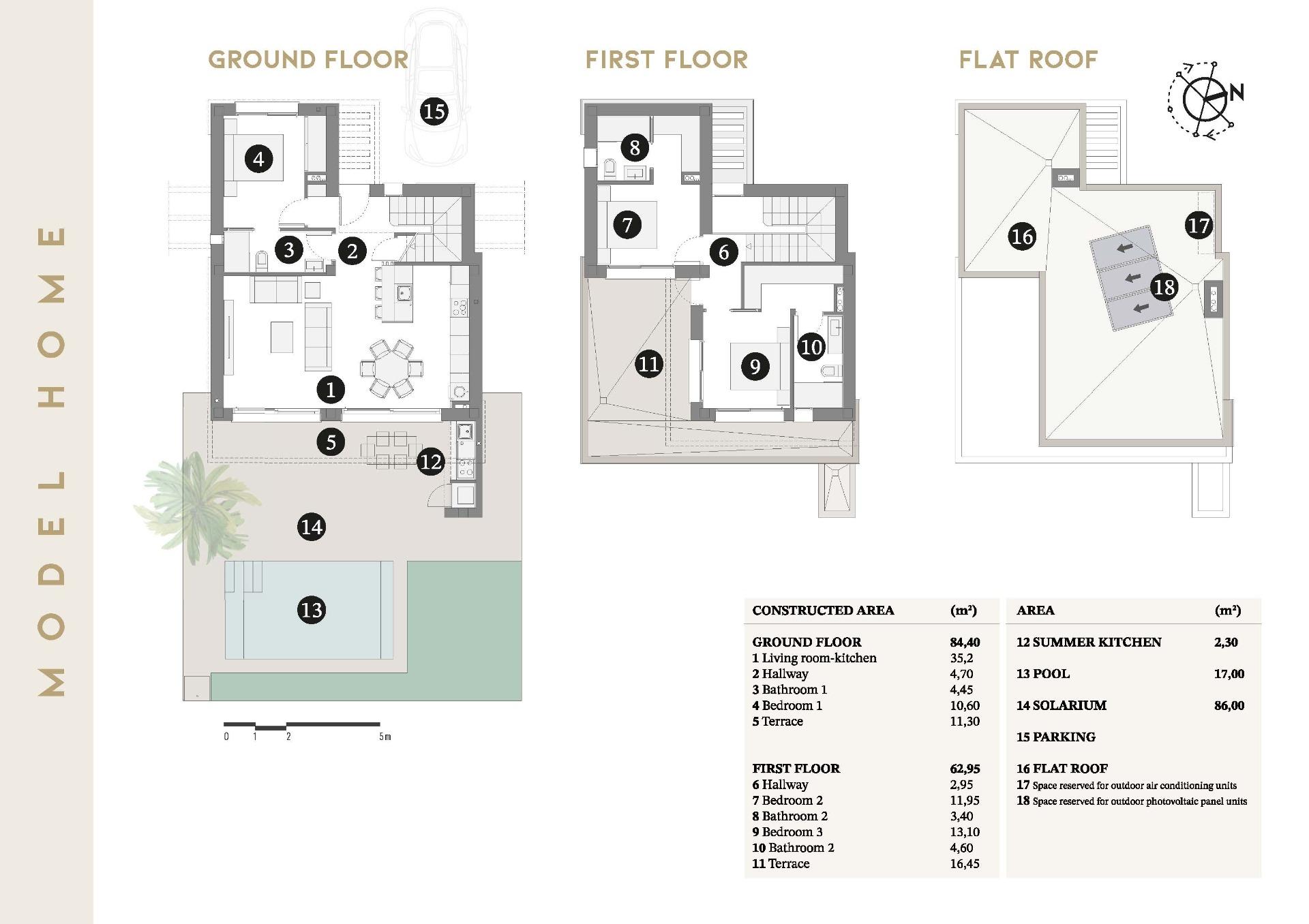 New Build - 3 Bedroom 3 Bathroom Villa in San Javier - Santiago De La Ribera  - Murcia