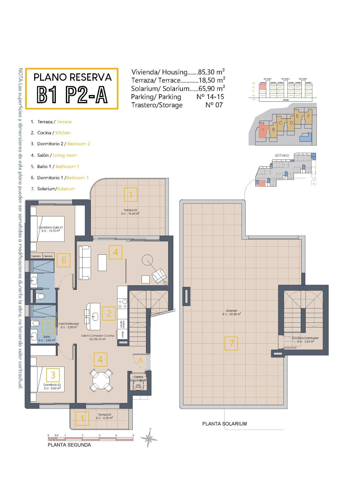 New Build - 3 Bedroom 2 Bathroom Penthouse in Los Alcazares - Serena Golf  - Murcia