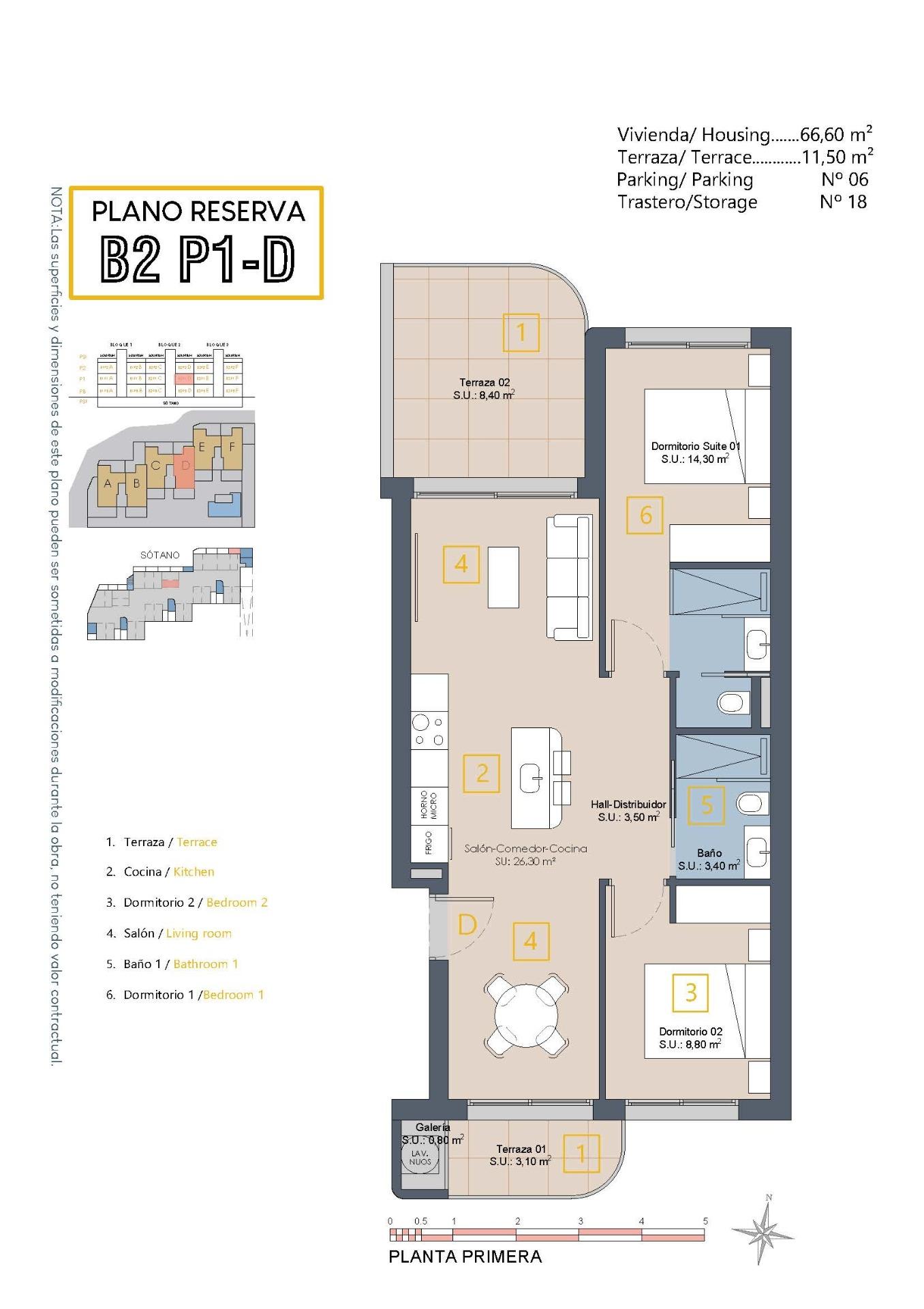 New Build - 2 Bedroom 2 Bathroom Apartment in Los Alcazares - Serena Golf  - Murcia