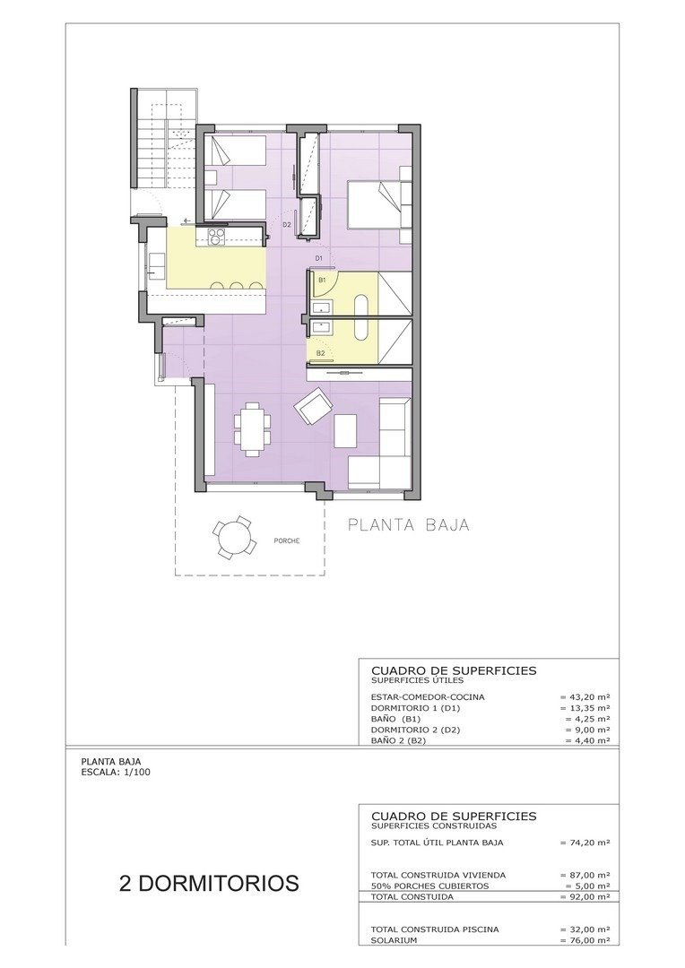 New Build - 2 Bedroom 2 Bathroom Villa in Cartagena - Playa Honda  - Murcia