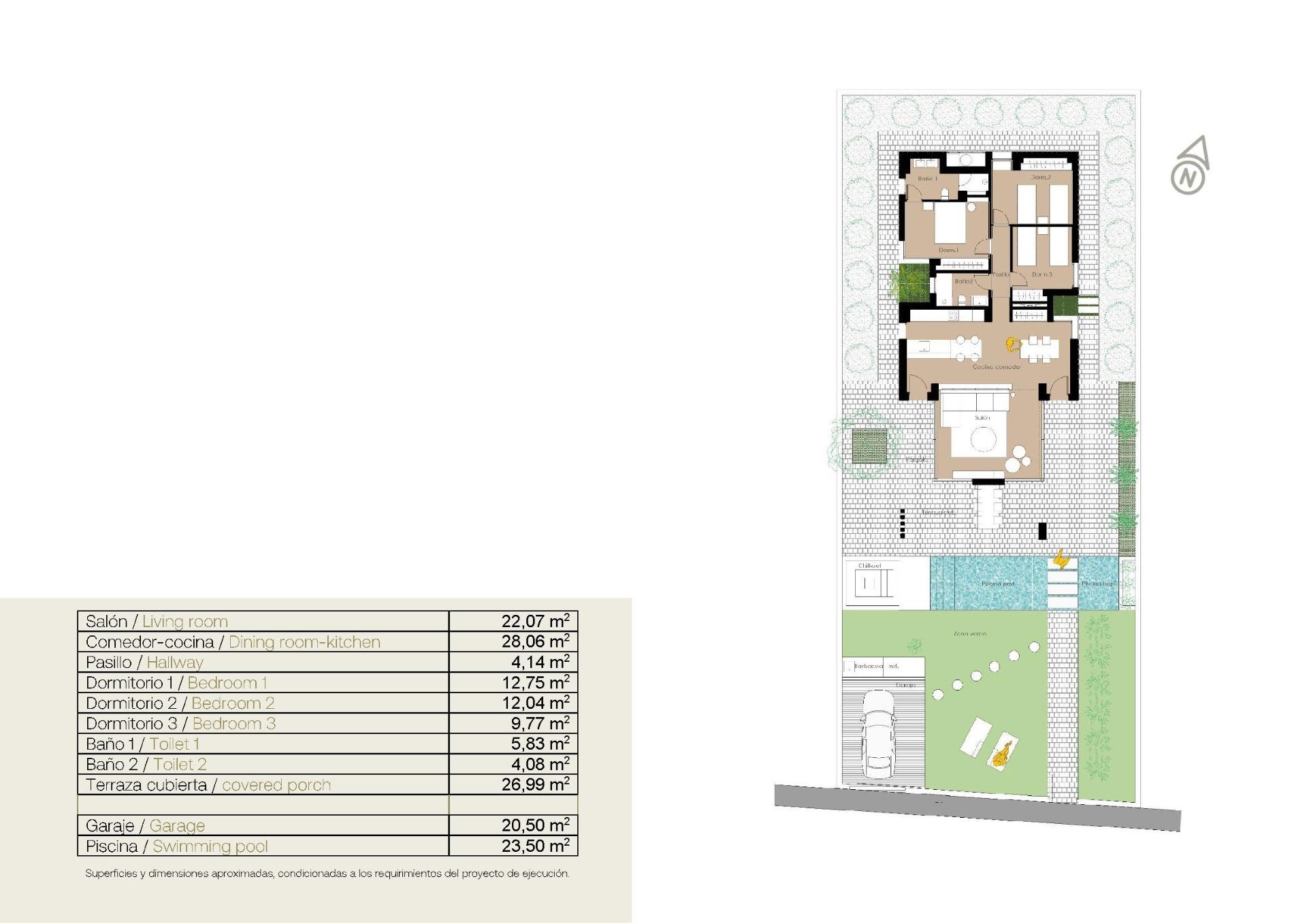 For sale - 3 Bedroom 2 Bathroom Villa in San Fulgencio - El Oasis  - Alicante