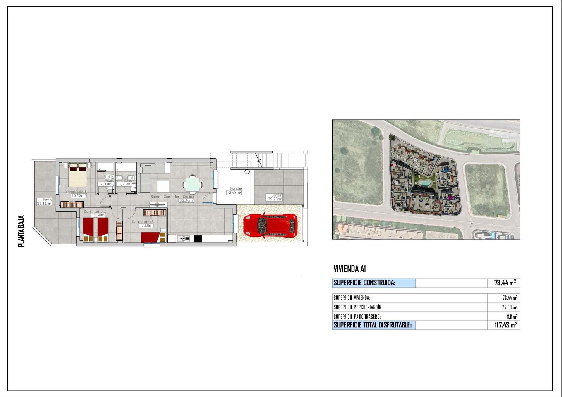 For sale - 3 Bedroom 2 Bathroom Bungalow in Cox - San Fernando  - Alicante